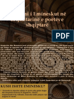 Ndikimi I Emineskut Në Krijimtarinë e Poetëve Shqiptarë