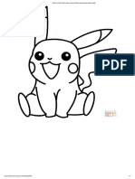 Dibujo de Chibi Pikachu para Colorear - Dibujos para Colorear Imprimir Gratis