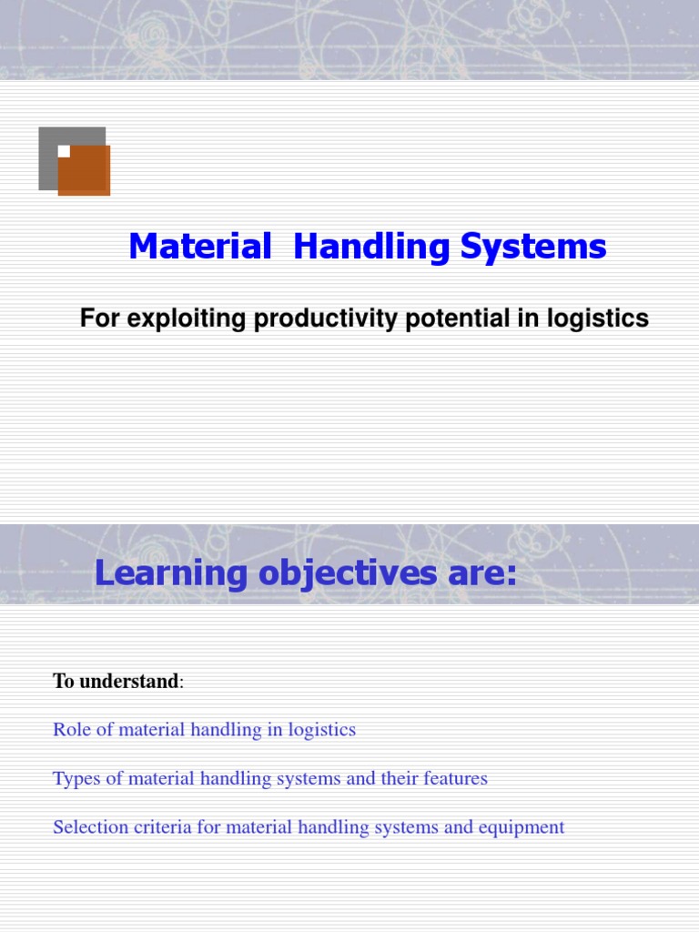 Material Handling and Storage Systems | PDF | Warehouse | Industries