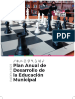 Plan Anual de Desarrollo de La Educación Municipal