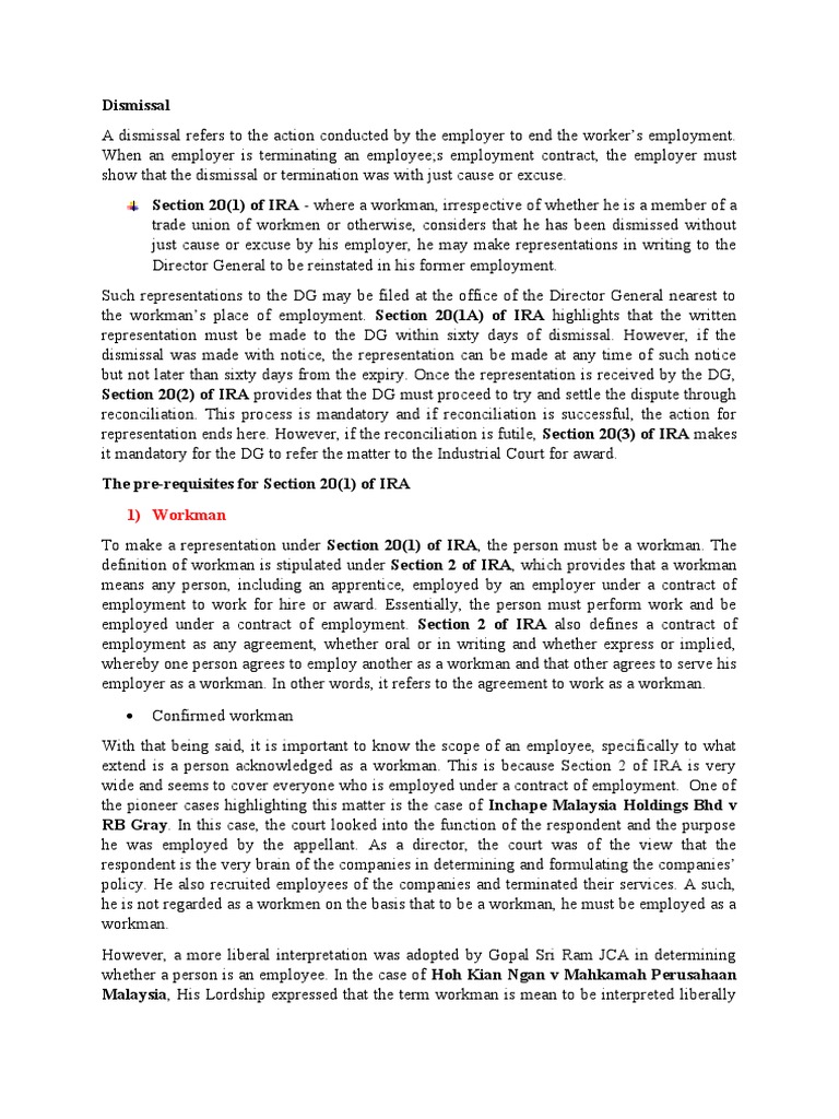 Labour Law Pdf Employment Breach Of Contract