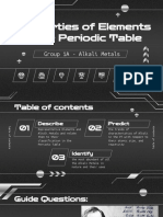 SCIENCE 8 Properties of Elements in The Periodic Table