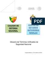 Glosario de Terminos Unificados Sedena Semar 2018