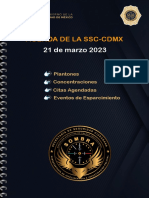 Agenda de La SSC-CDMX