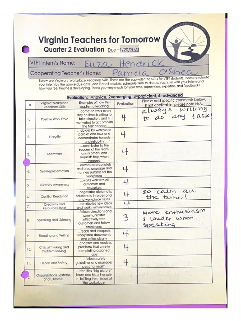 Virginia teachers for tomorrow pdf