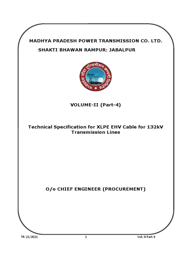 MP Power XLPE Cable Specifications | PDF | Electrical Wiring ...