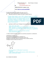 PAU Biología preguntas soluciones ácidos nucleicos