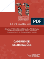 Caderno de Deliberações: 8, 9 10 Abril 2022