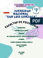 Universidad Nacional "San Luis Gonzaga": FA CUL Tad de Psicologia