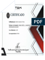 Certificamos Que: Participou Do Treinamento Scrum Parte 2: O Manifesto Ágil, Liderança E