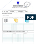 Guía Evaluada 6° Básico Asignatura: Matemática "Cálculo de Área de Cubos y Paralelepípedos"