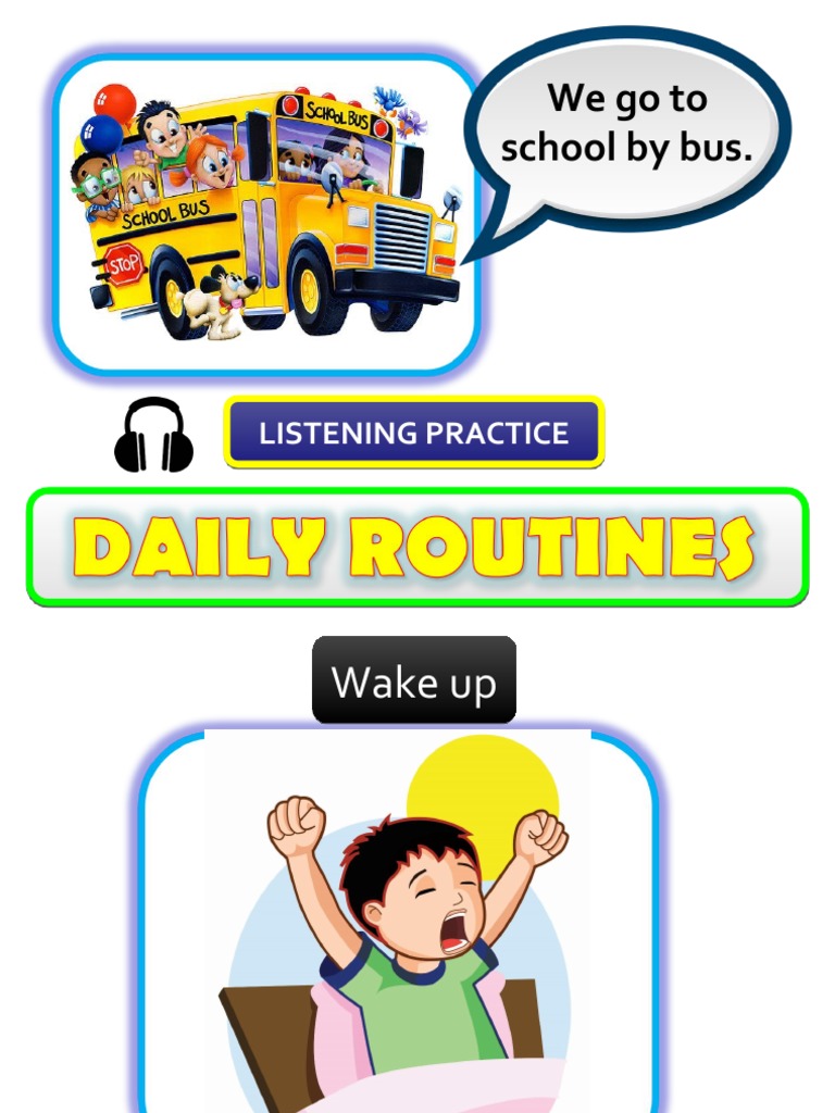 Daily Routine Listening Practice | PDF