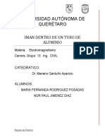 Universidad Autónoma de Querétaro: Iman Dentro de Un Tubo de Aluminio