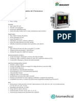 Monitor de Paciente Modular de 5 Parámetros Marca: Biolight - China