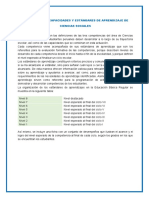 Competencias, Capacidades Y Estándares de Aprendizaje de Ciencias Sociales