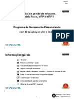 Estatística Na Gestão de Estoques, Inventário Físico, MRP e MRP II