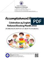 Accomplishment Report: Celebration of English and National Reading Month 2022