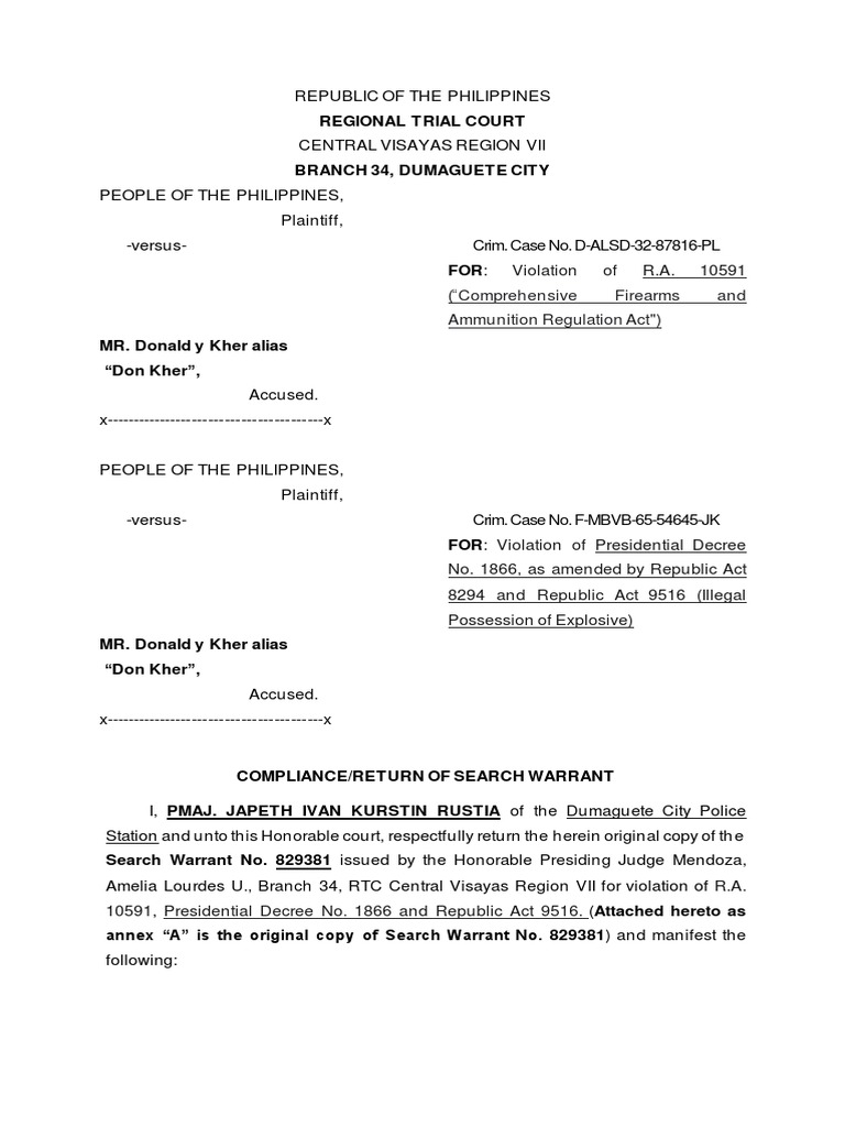 violation-of-r-a-10591-comprehensive-firearms-and-ammunition
