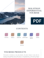 Malaysian Experiential Tourism: Chapter 3 - Malaysia'S Tourism Products