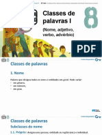 Classes de Palavras I: (Nome, Adjetivo, Verbo, Advérbio)