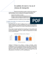 Reporte de Análisis de Nueva Via en El Sistema de Transporte