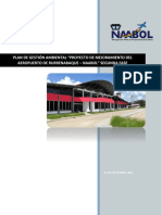 Plan de Gestión Ambiental "Proyecto de Mejoramiento Del Aeropuerto de Rurrenabaque - Naabol" Segunda Fase