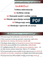 Sadržaj: Problem Sinhronizacije