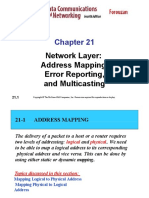 Network Layer: Address Mapping, Error Reporting, and Multicasting