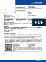 Certificado: Intriago Santafe Paul Alexander 2300059983001