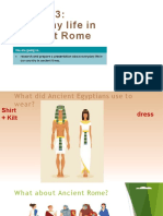 Lesson 3: Everyday Life in Ancient Rome: Here Is Where Your Presentation Begins