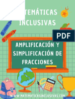 Matemáticas Inclusivas: Amplificación Y Simplificación de Fracciones