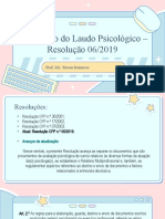 Elaboração Do Laudo Psicológico - Resolução 06/2019: Prof. Ms. Teresa Demarco