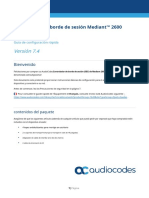 Mediant 2600 SBC Quick Guide Ver 7 4.español