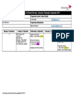 Environmental MSC Suite, Postgraduate, Full Time/Part Time, Induction Timetable, September 2017