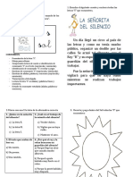 Unidad #2:": 1. Escucha El Siguiente Cuento y Encierra Todas Las Letras "S" Que Encuentres