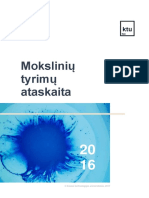 Mokslinių Tyrimų Ataskaita: © Kauno Technologijos Universitetas, 2017