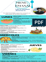 Menu Semanal: Lunes