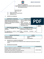 Presentamos La Situación Significativa y Analizamos Una Canción Sobre La Prevención Del Embarazo Precoz