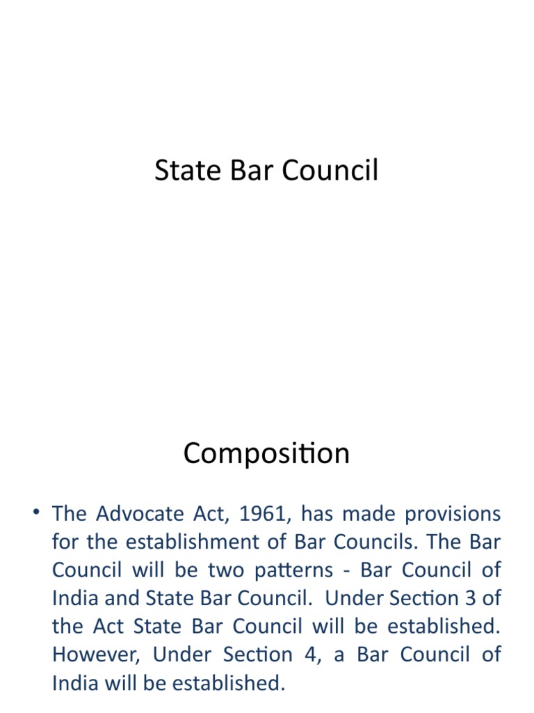 State Bar Council PDF Advocate Justice
