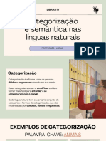 Categorização e Semântica Nas Línguas Naturais: Libras Iv