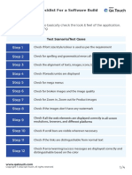 Step 1 Step 2 Step 3 Step 4 Step 5 Step 6 Step 7 Step 8: Sanity Testing Checklist For A Software Build