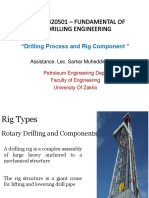 "Drilling Process and Rig Component ": Assistance. Lec. Sarkar Muheddin Hama