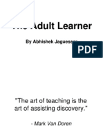 The Adult Learner by Abhishek Jaguessar