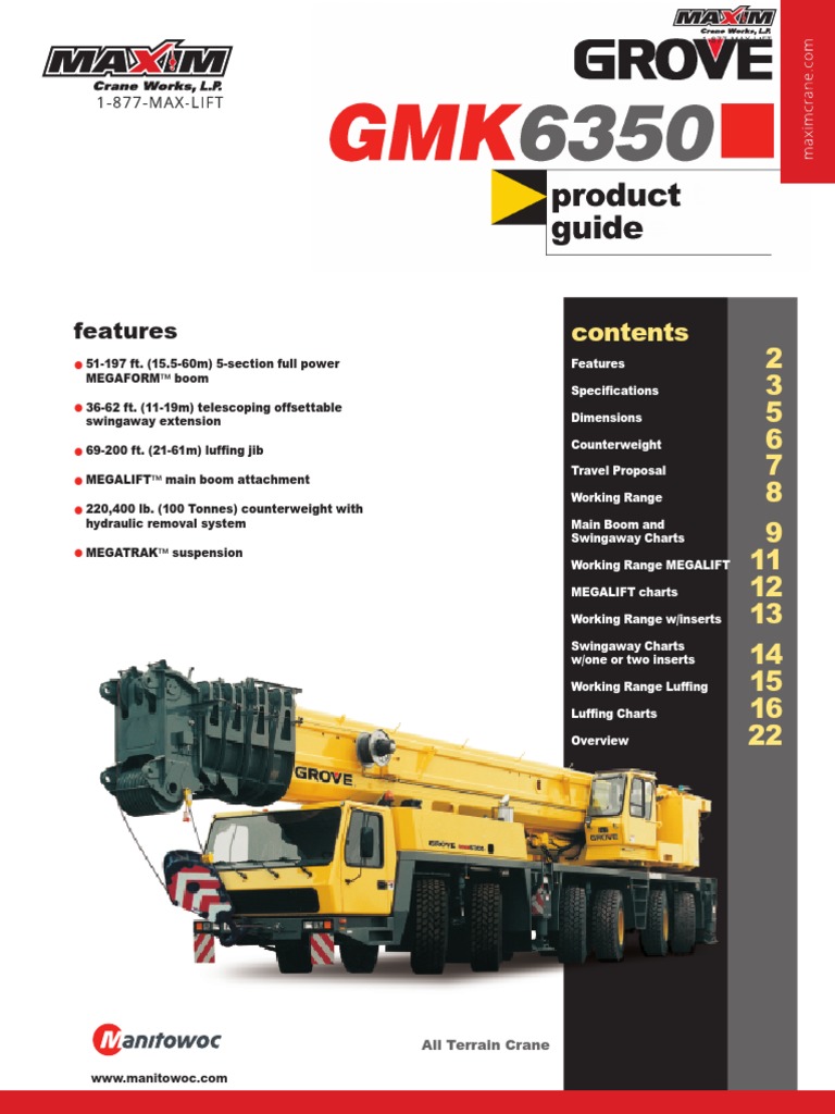 Product Guide: Features | PDF | Crane (Machine) | Truck