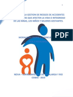 Plan para La Gestion de Riesgos de Accidentes O Situaciones Que Afecten La Vida O Integridad de Las Niñas, Los Niños Y Mujeres Gestantes