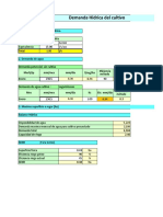Demanda Hidrica Del Cultivo