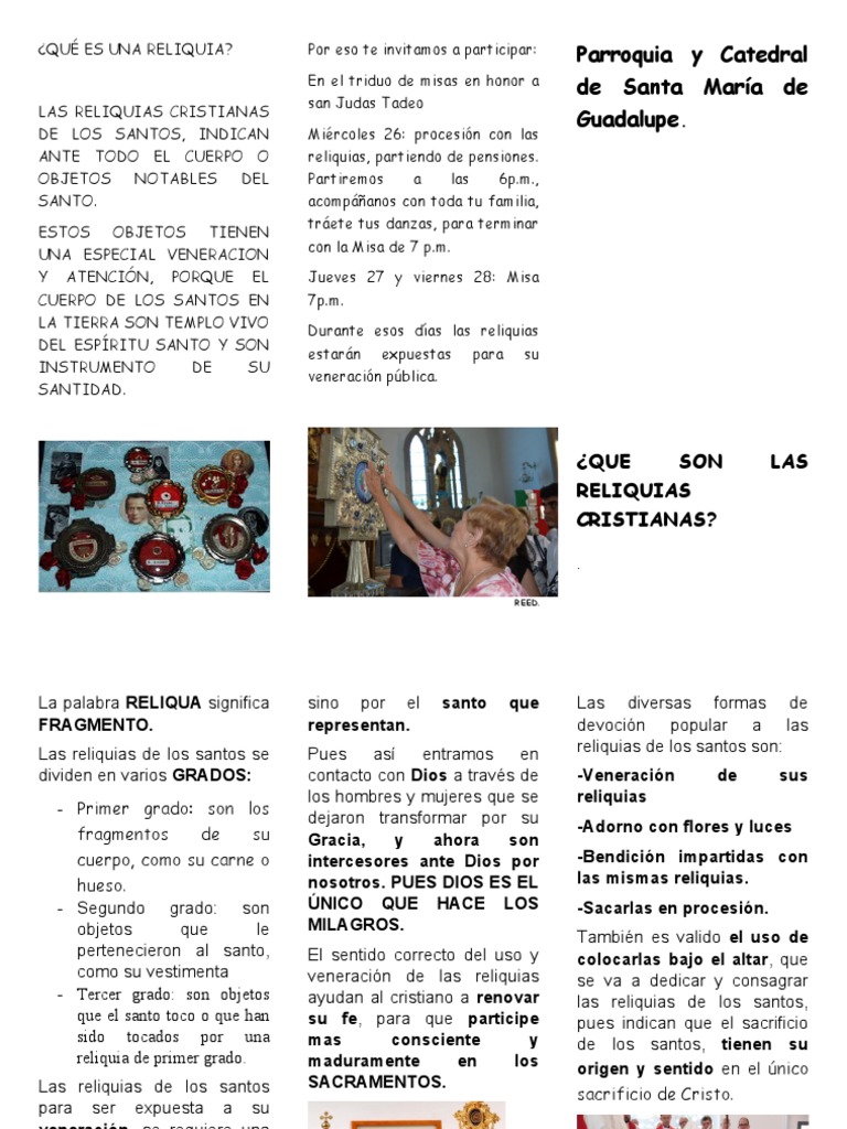 QUE SIGNIFICA RELIQUIA intelligence overview