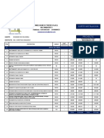 Cantidades I-22156 Hospital Funza - Mantenimiento