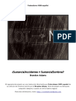 Sustancia-Accidentes, Sustancia-Sombras - Brandon Adams