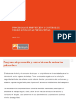 Programa de Prevención Y Control de Uso de Sustancias Psicoactivas